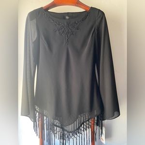 Sandra Darren‎ NWT Size 12 Beaded Blouse